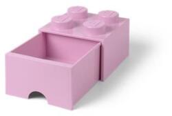 LEGO Tárolódoboz, fiókos, LEGO "Brick", rózsaszín (L40051738)