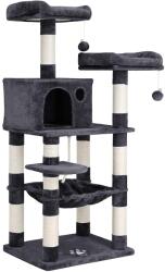 FEANDREA Macska kaparó, stabil macskatorony, 2 plüss fekhely, 143 cm (PCT15GYZ)