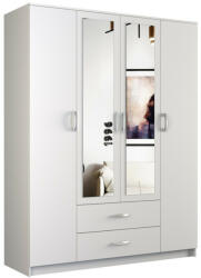 GreenSite ROMANA 160 gardróbszekrény tükörrel, fehér