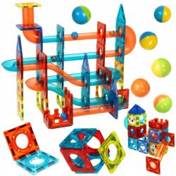  Constructor magnetic Iso Trade - Pista cu bile, 96 piese (KRU26468) Jucarii de constructii magnetice