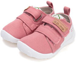 D.D.Step Pantofi sport fete, pânză, Barefoot, cu velcro, roz, 21-27 roz (148D2E)