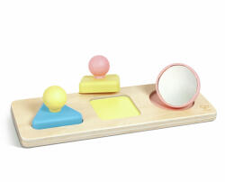 Hape Puzzle de potrivire cu oglindă, Montessori, 10-24 luni (14A422)