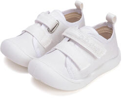 D.D.Step Pantofi sport copii, pânză unisex, cu velcro, alb, 23-33 alb (148B56)