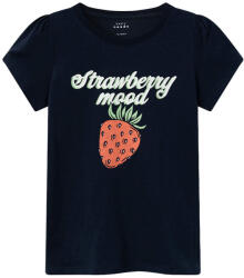 NAME IT fată cu mânecă scurtă T-shirt cu mânecă scurtă albastru închis (13806D)