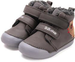 D. D. STEP dinozaur căptușit velcro față pas glezna cizme pentru băieți kaki (148AD6)
