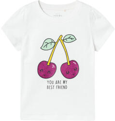 NAME IT Tricou fete, cu mâneca scurta, alb/galben/roz fructe, 80/110 galben (13FC4E)
