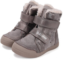 D. D. STEP pantofi luminoși cu model stelat, cu toc înalt, căptușite cu velcro, pentru fete gri (148CFF)