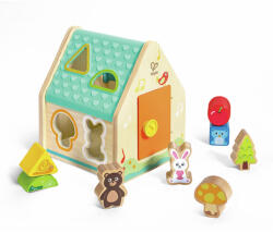Hape Jucarie cu forme, Casuta animalelor, , 2-4 ani (14A431)