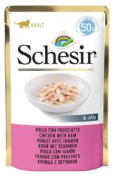 Schesir Csirke sonkával macskaeledel-kiegészítő 50 g