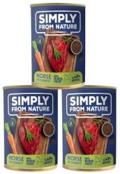 Simply from Nature Wet Food for dogs horse, linseed and carrot 3 x 400 g