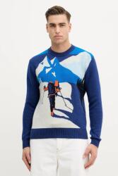 Benetton pulóver gyapjúkeverékből - sötétkék M - answear - 43 990 Ft