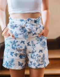 Céleste Pantaloni scurti și Bermuda Femei AMANDINE Céleste Alb FR 42