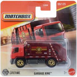 Mattel Matchbox: Garbage King mașinuță roșie 1/64 - Mattel (C0859/JBR52)