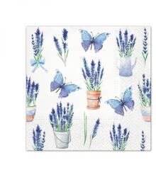 Paw Decor Collection Levendulás és pillangós szalvéta - PAW (FR-AN13251-TL121500)