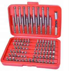 Extol Ütvefúró bit készlet 98 db-os mágneses tartó Sl Ph Pz Torx Hex T CrV (8819649)