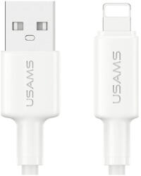 USAMS U90 kábel 2.4A USB-A to Lightning fehér (SJ762USB01)