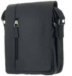  Blázek & Anni hosszú fedeles fekete marhabőr válltáska, oldaltáska 23 x 17, 5 cm (BA-1258)