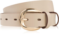 Paolo Peruzzi női bőr nadrágöv, 90 cm | krémszínű