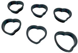  Mini tarte forma, szív, 6db-os