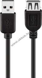Goobay USB-A hosszabbító kábel 5m fekete 2, 5W 0, 5A 480Mbit/s USB2.0