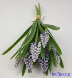  Gumi gyöngyike 5 szálas köteg 34cm - Lila