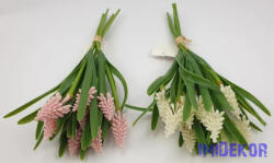  Gumi gyöngyike 5 szálas köteg 34cm - Törtfehér