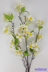  Virágzó ág 96cm - Törtfehér