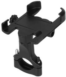  Telefontartó rollerhez (fém, 360 fokban forgatható, fekete)