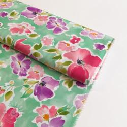  Viszkóz ECOVERO Flowers design B digital print