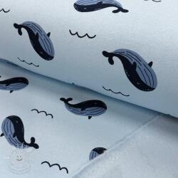  Szabadidő anyag fésült JOGGING Whales blue