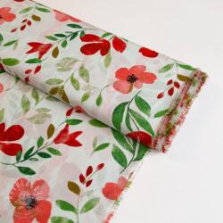  Viszkóz RADIANCE Flowers Conie red digital print