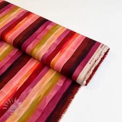  Viszkóz RADIANCE Stripes burgundy digital print