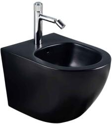 Fluminia Bideu suspendat Fluminia, Ricci, cu fixare ascunsă, 36 x 49 cm, negru mat (M203BBM) - klassconfort