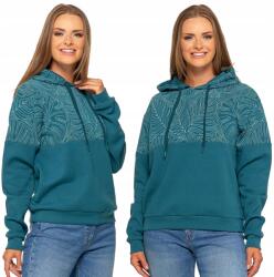 Moraj Női melegítő pulóver melegítő mintával, vastag kapucnival XXL