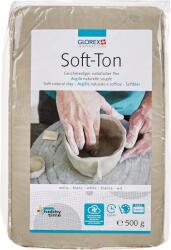 Glorex 6 Puha fehér agyag 500 g természetes puha és rugalmas agyag
