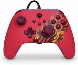 PowerA Advantage Xbox Series X|S One PC Oficial Efect Hall Red Blaze (XBGP0543-01) Gamepad, kontroller