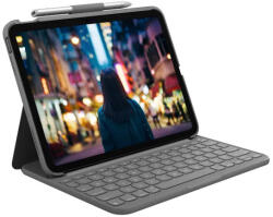 Logitech Slim Folio iPad (10. gen. ) billentyűzettok - Német (DE) (920-011423) (920-011423)