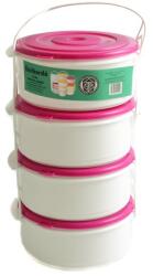  4-es ételhordó szett - mályva