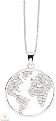 NANA KAY silver trends ezüst Föld világtérkép nyakék - ST1798