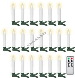 Goobay 20db vezeték nélküli LED karácsonyfa gyertya csipeszekkel távirányítóval és időzítővel