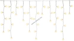 Goobay 400 LED-es jégcsap fényfüzér időzítővel 24V kültéri táppal melegfehér