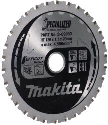 Makita B-69303 TCT Efficut Körfűrészlap, 136x20mm 30Z= old B-60303 (B-69303)