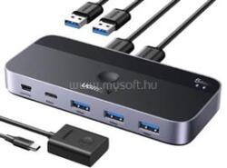 UGREEN USB 3.0 megosztó kapcsoló 2 bemenet / 4 kimenet CM662 (UGREEN_15705) (UGREEN_15705)