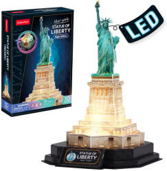 CubicFun 3D пъзел Cubic Fun от 79 части - Статуята на свободата, с LED светлини (L536h)