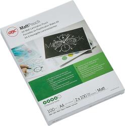 GBC Meleglamináló fólia, matt, 100 mikron, A4 méret, db/csomag (3740491) (3740491)