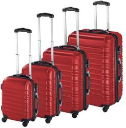 TIMELESS Home 4 db-os merev falú bőrönd szett 4 színben piros (5999566952920)