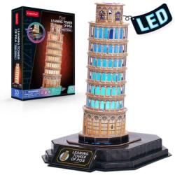 CubicFun 3D пъзел Cubic Fun от 42 части - Кулата в Пиза, с LED светлини (L535h)
