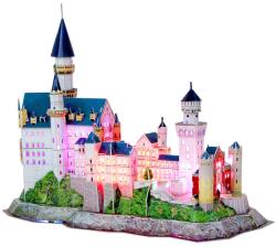 CubicFun 3D Пъзел Cubic Fun от 128 части и LED светлини - Neuschwanstein Castle (L174h)