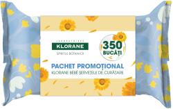 Klorane Bebe nyugtató nedves törlőkendők, JUMBO CSOMAG, Promóciós csomag, 70 x 5
