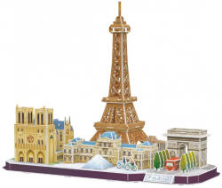 CubicFun 3D Пъзел Cubic Fun от 114 части - City Line Paris (MC254h)